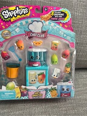 Shopkins Chef Club Juicy Smoothie Collection W/ Their  Jumpin’ Juicer New